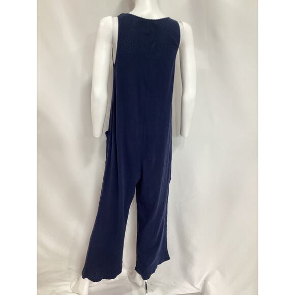 Hatch 'The 24/7 Feeding' Blue Cotton Jumpsuit Size 0 - Picture 3 of 4